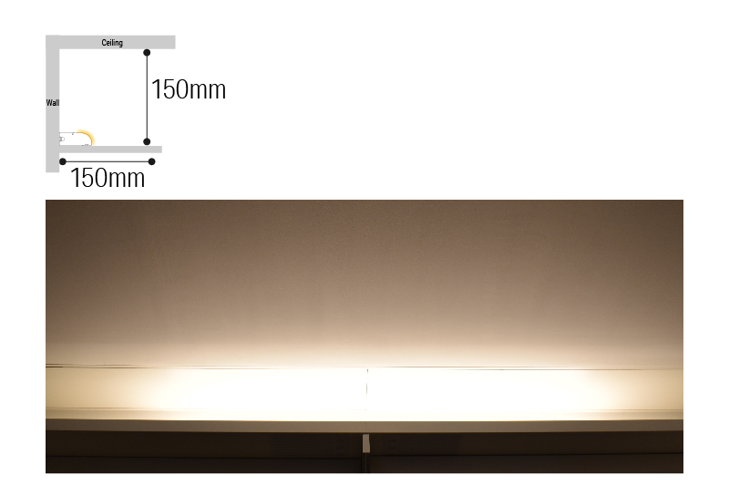 Luci SHIN Creide "With Palmet", "Without palmet" affect lighting appearance and glare control