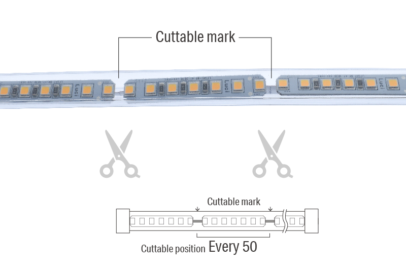 Luci SHIN FLEX α How to Cut the Luminaire