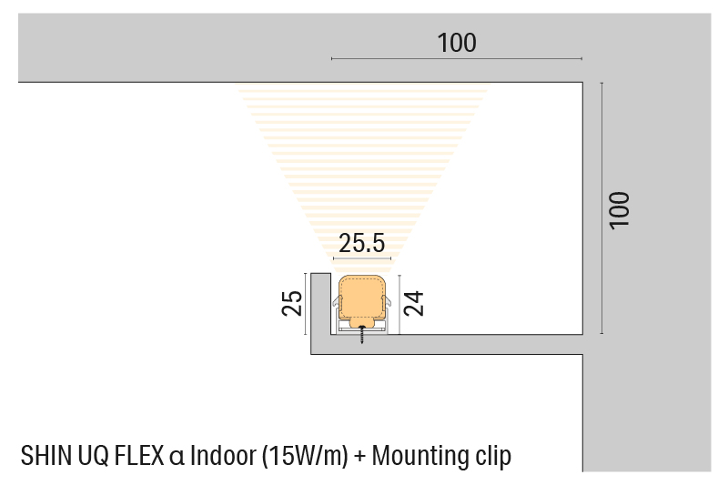 Luci SHIN UQ FLEX α Indoor Ceiling cove