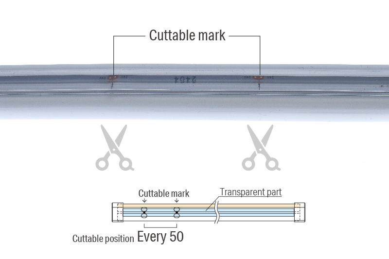 Luci SHIN UQ FLEX α Indoor How to Cut the light fixture