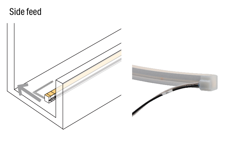 Luci SHIN UQ FLEX α mini Indoor Cable Feed Directions and Usage Guidelines