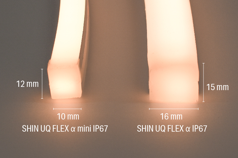 Luci SHIN UQ FLEX α mini IP67 Compact Size