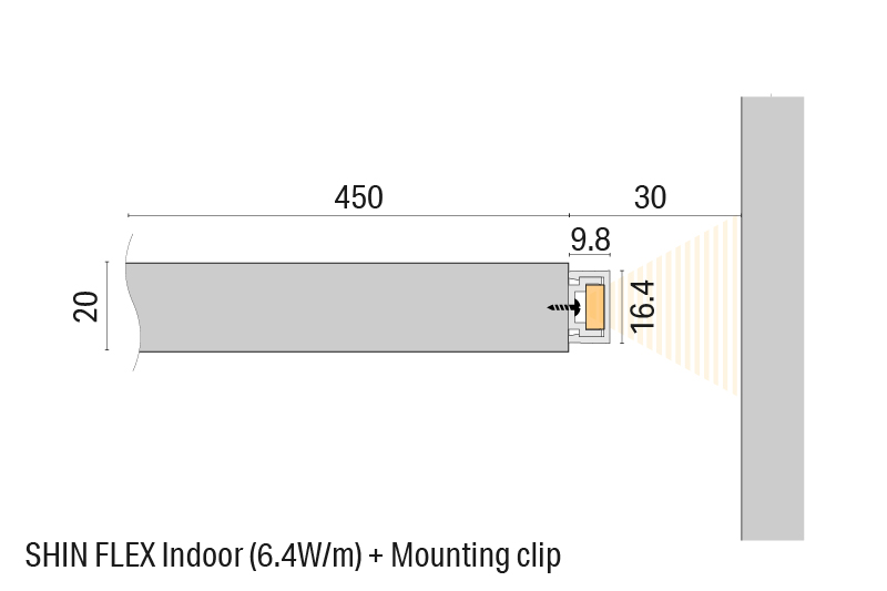 Luci SHIN FLEX Indoor Shelf back light
