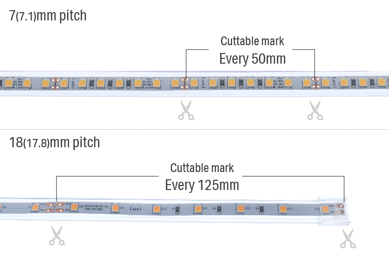 Luci SHIN FLEX Indoor Cuttable fixure at site