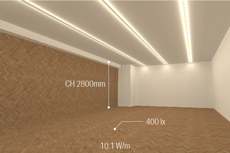 Luci SHIN RECTA Slim and sleek, with an elegant glow 