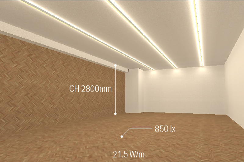 Luci SHIN RECTA Slim and sleek, with an elegant glow 