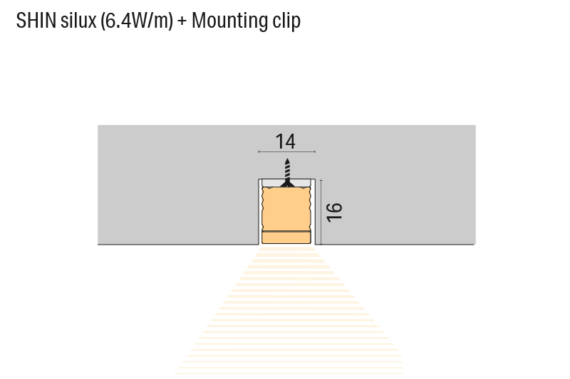 Luci SHIN silux Wall recessed Lighting