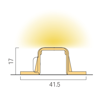 Straight installation / Clip