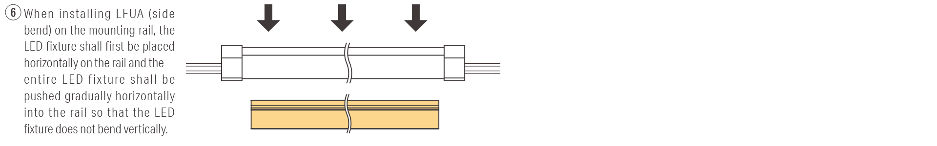 Installation with Mounting rail