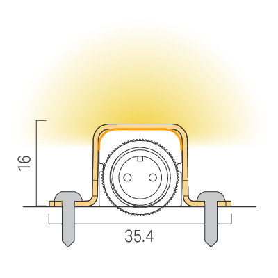 Straight installation / Clip