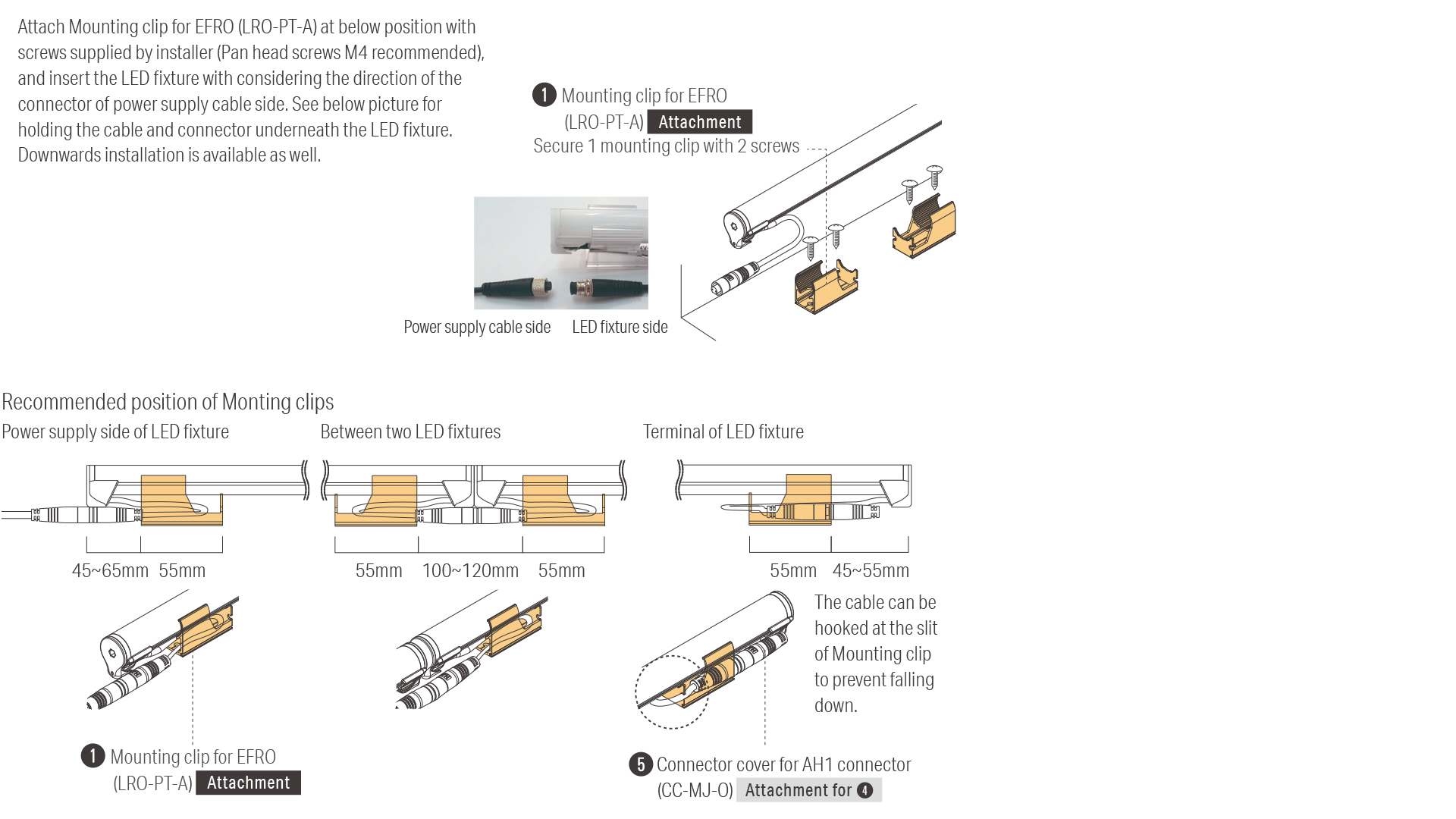 Installation with Mounting Clip