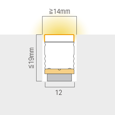 Recessed installation / Clip + Magnet