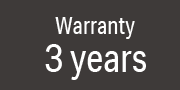 3 Year Warranty