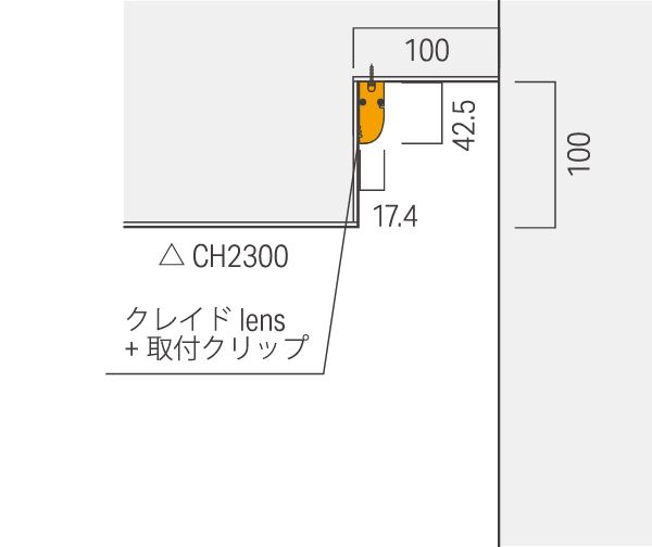 クレイド lens詳細設置寸法