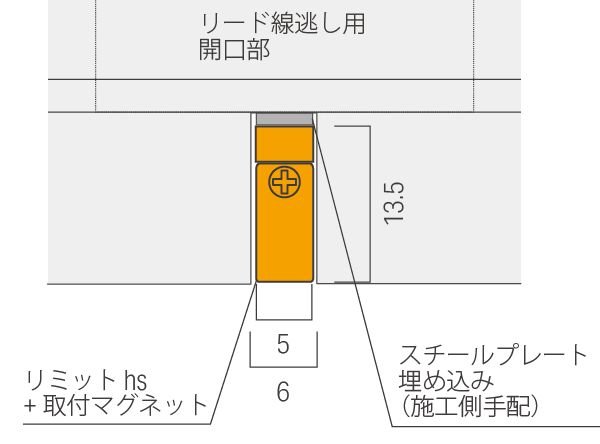 リミット hs詳細設置寸法
