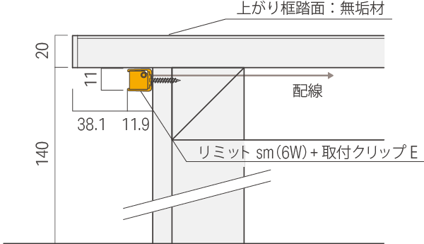 リミット sm詳細設置寸法