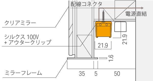 シルクス 100V詳細設置寸法
