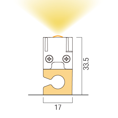 Bottom fixing / Lift clip