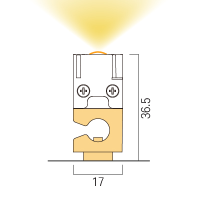 Bottom fixing / Lift clip + Magnet