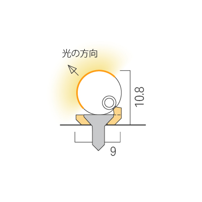 Bottom fixing / 45°  / Clip