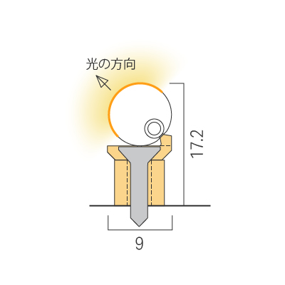 Bottom fixing / 45°  / Clip + Lift Parts