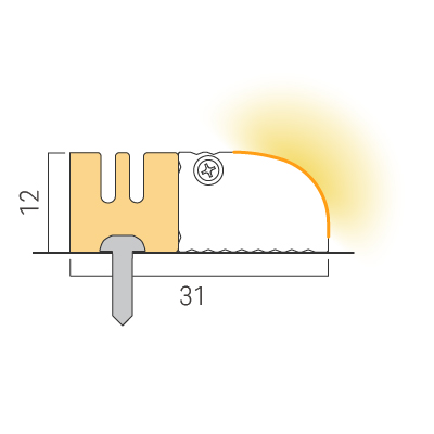 Horizontal installation direction / Clip