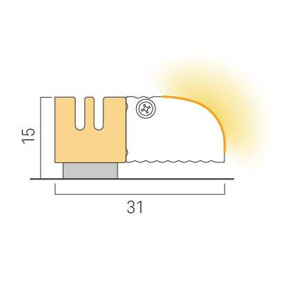 Horizontal installation direction / Clip + Magnet