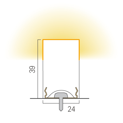 For horizontal installation